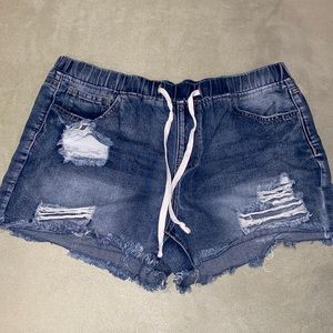 Denim shorts